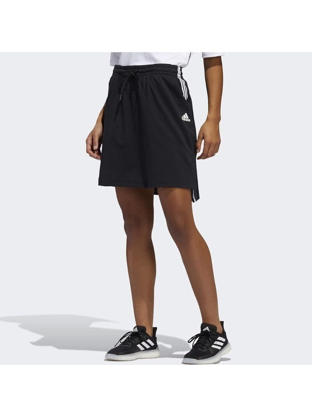 NWT Adidas Women's Game and Go Casual Skirt Black Stripe Size Small NEW